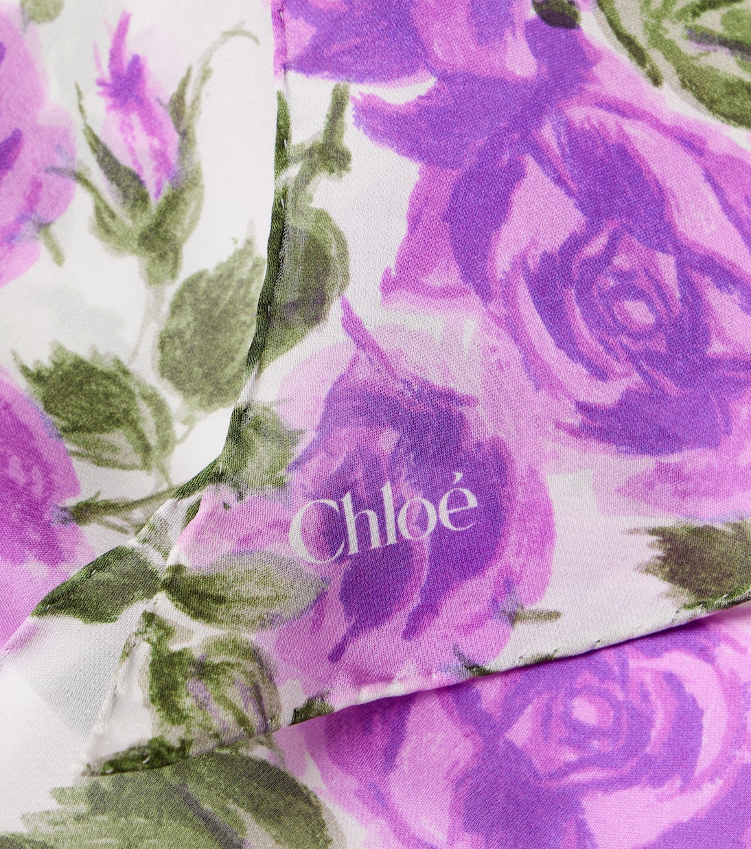 Chloé Bloom floral silk scarf | Chloé