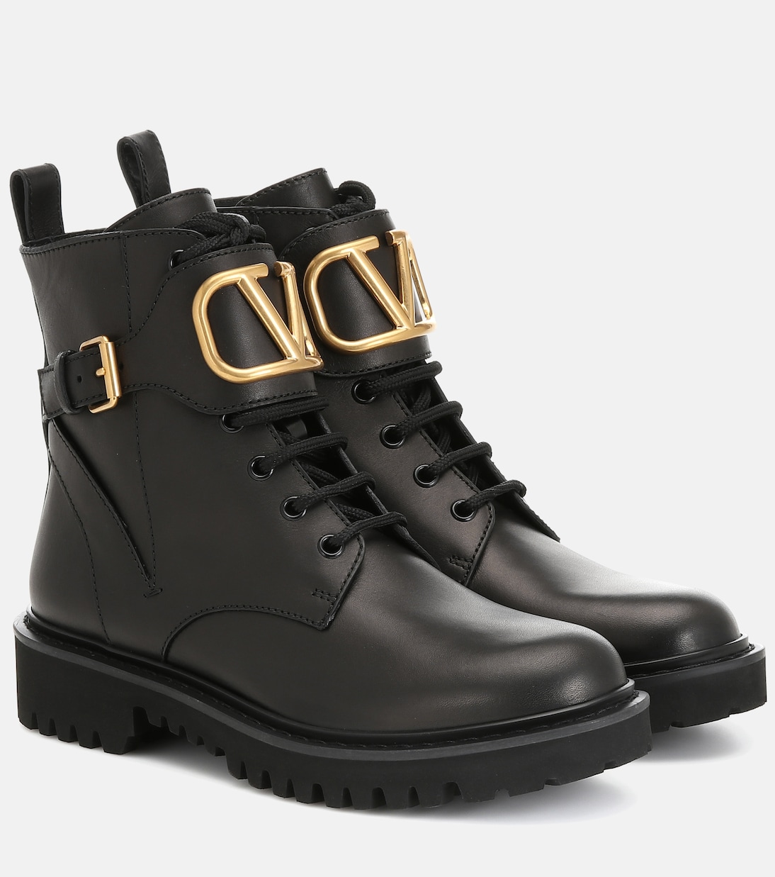 Valentino Garavani – Bottines VLOGO en cuir | Valentino Garavani