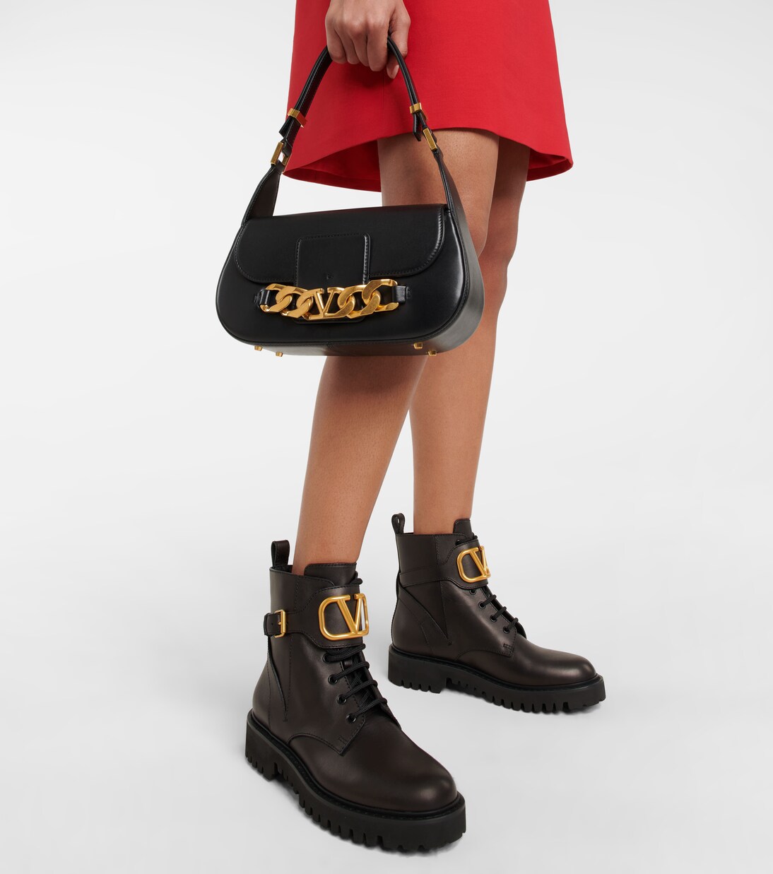 Valentino Garavani – Bottines VLOGO en cuir | Valentino Garavani