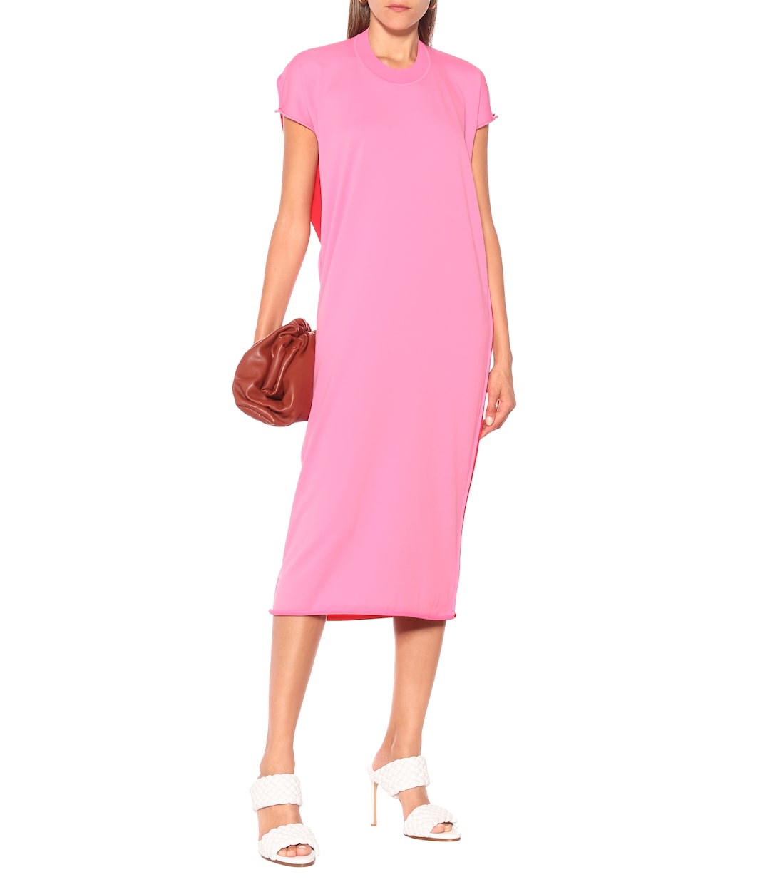 Vestido midi de punto fino | Bottega Veneta