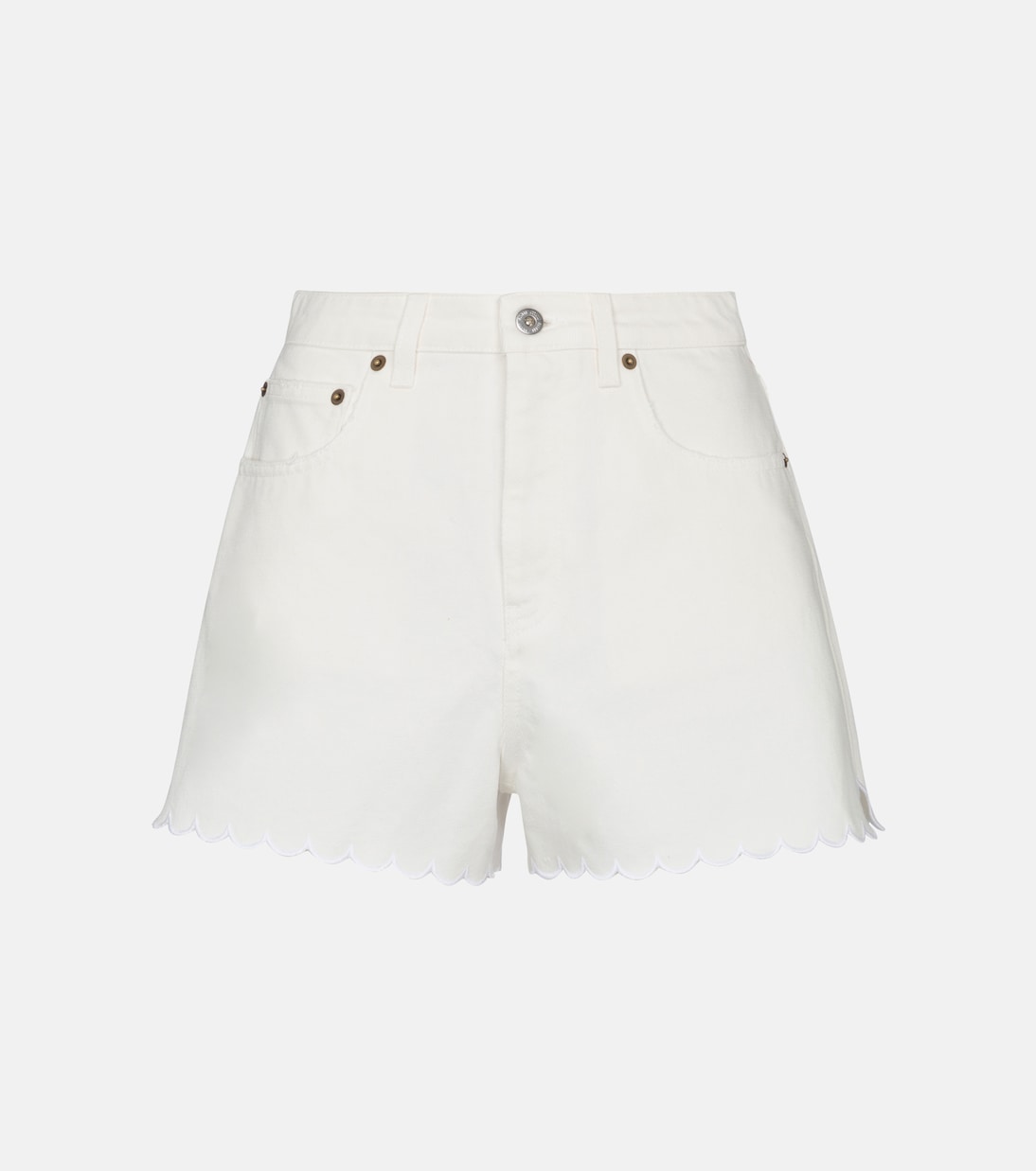 Shorts di jeans a vita alta | Miu Miu