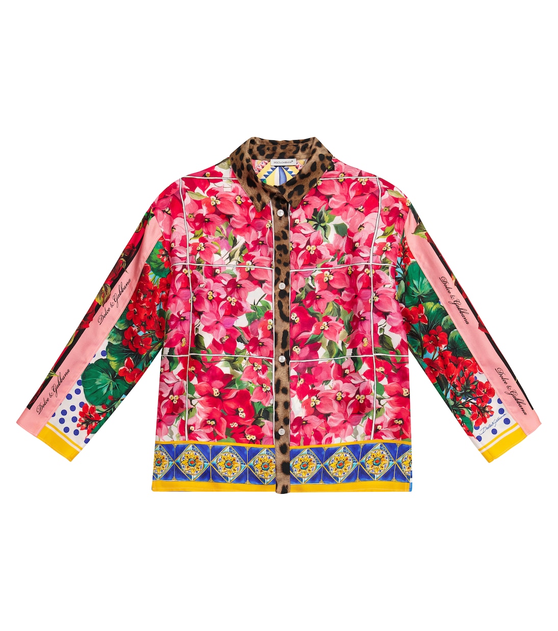 Camisa de seda floral | Dolce&Gabbana Kids
