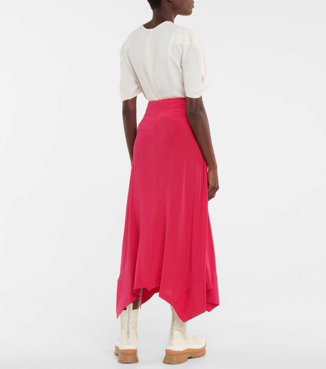 Falda midi Naya de seda | Stella McCartney