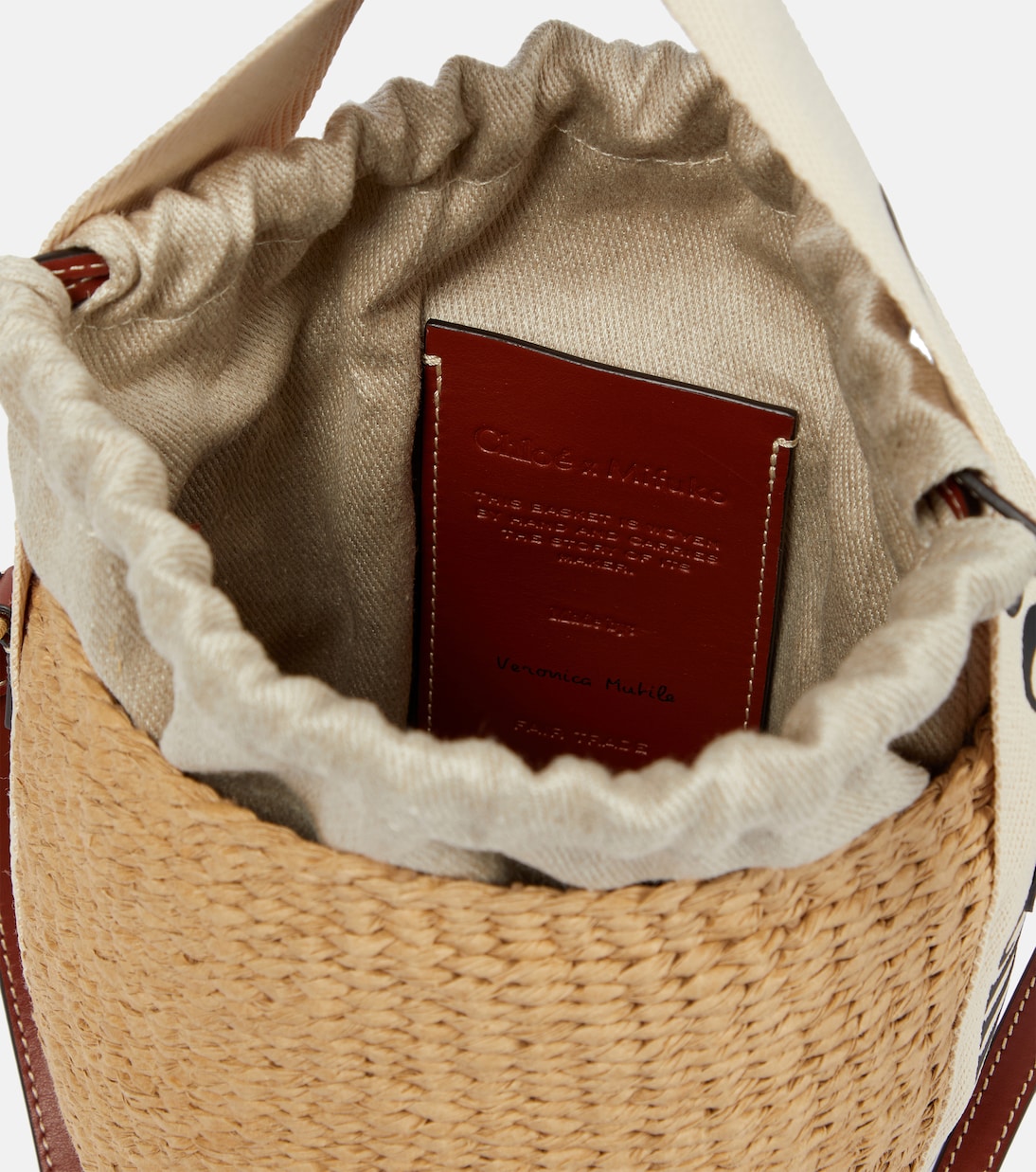Bucket-Bag Woody Small mit Leder | Chloé