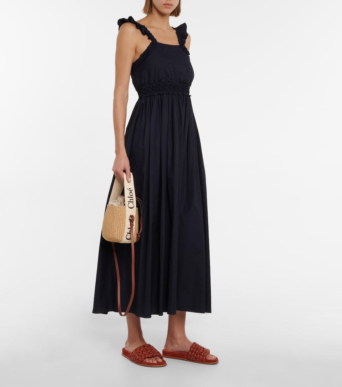 Bucket-Bag Woody Small mit Leder | Chloé