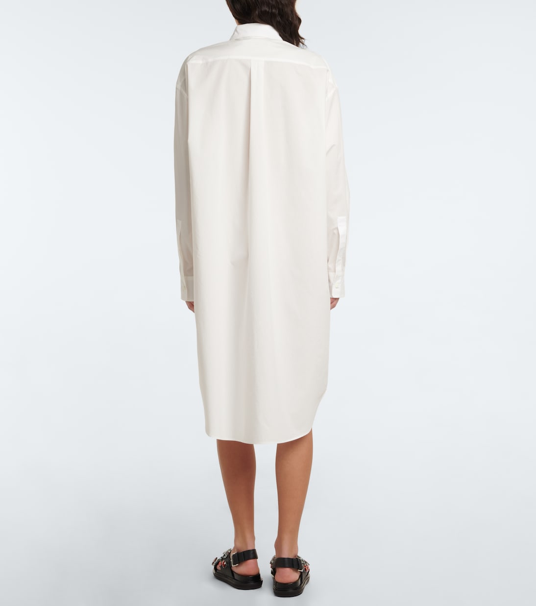 Bedrucktes Kleid aus Baumwollpopeline | Marni