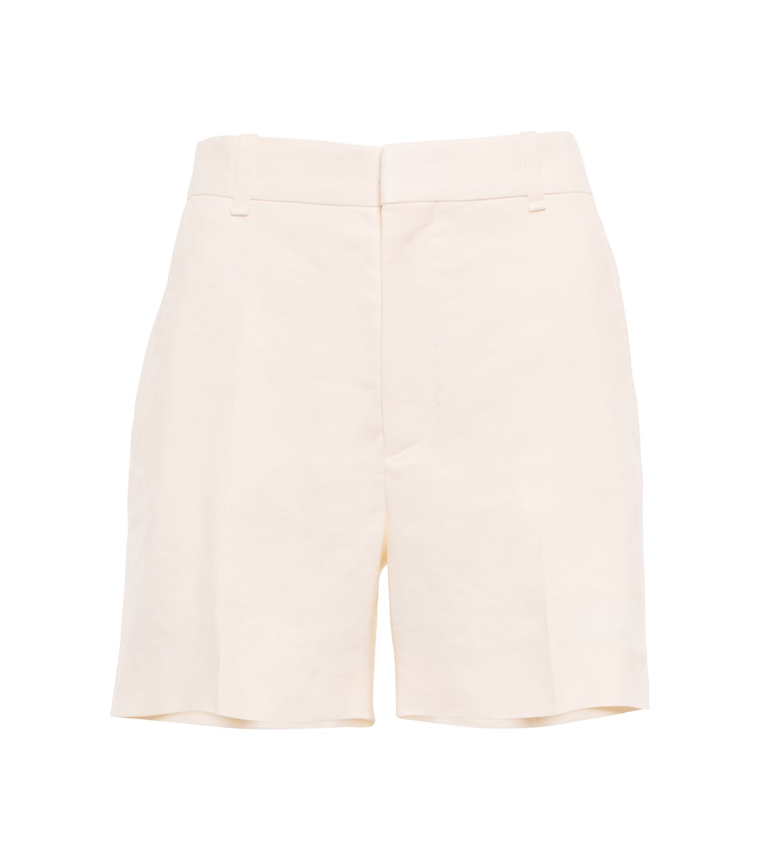 Shorts in lino e seta a vita alta | Chloé