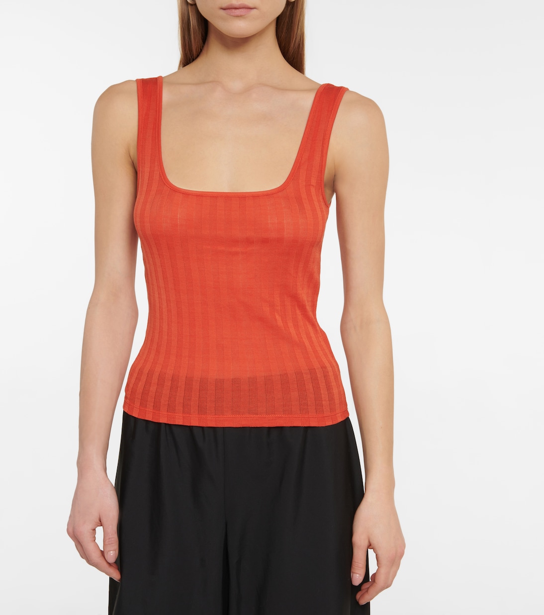 Tank top in cotone a coste | Vince