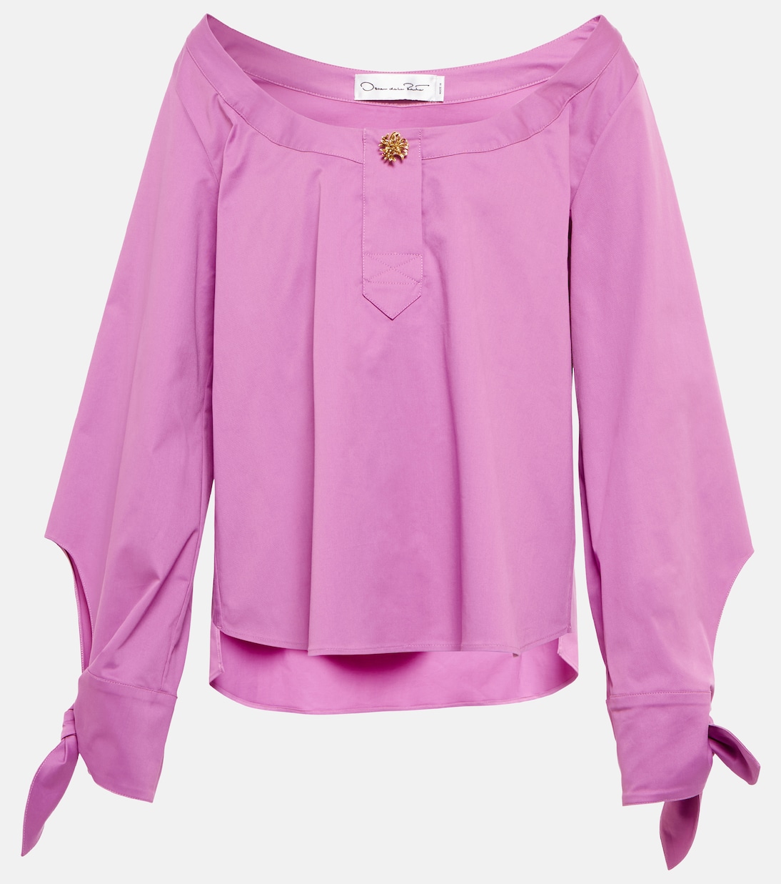Bluse aus Baumwollpopeline | Oscar de la Renta
