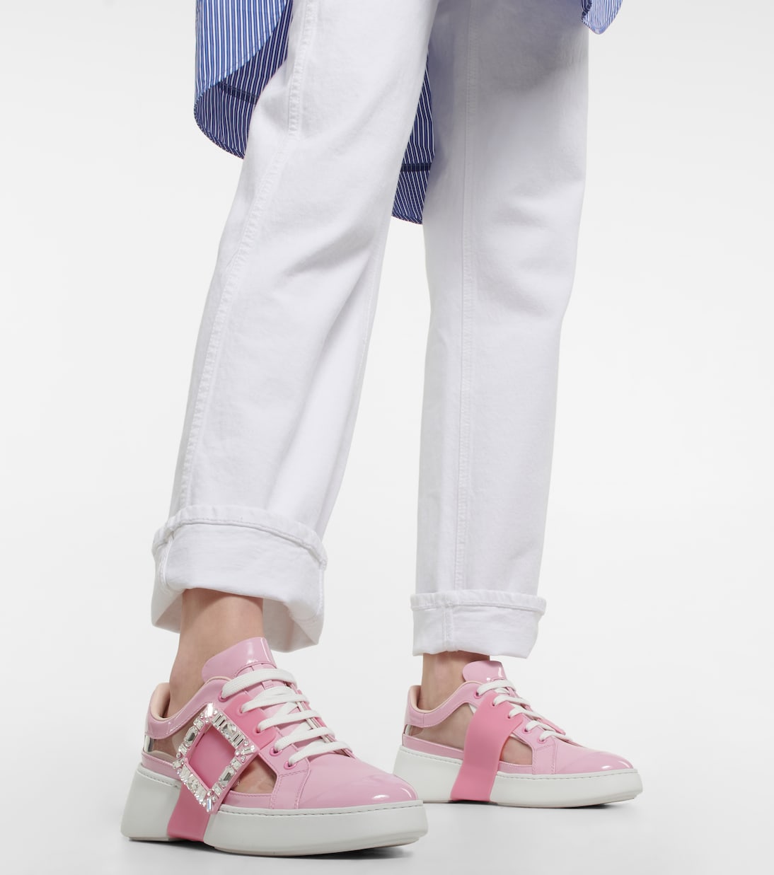 Baskets Viv' Skate en PVC et cuir | Roger Vivier