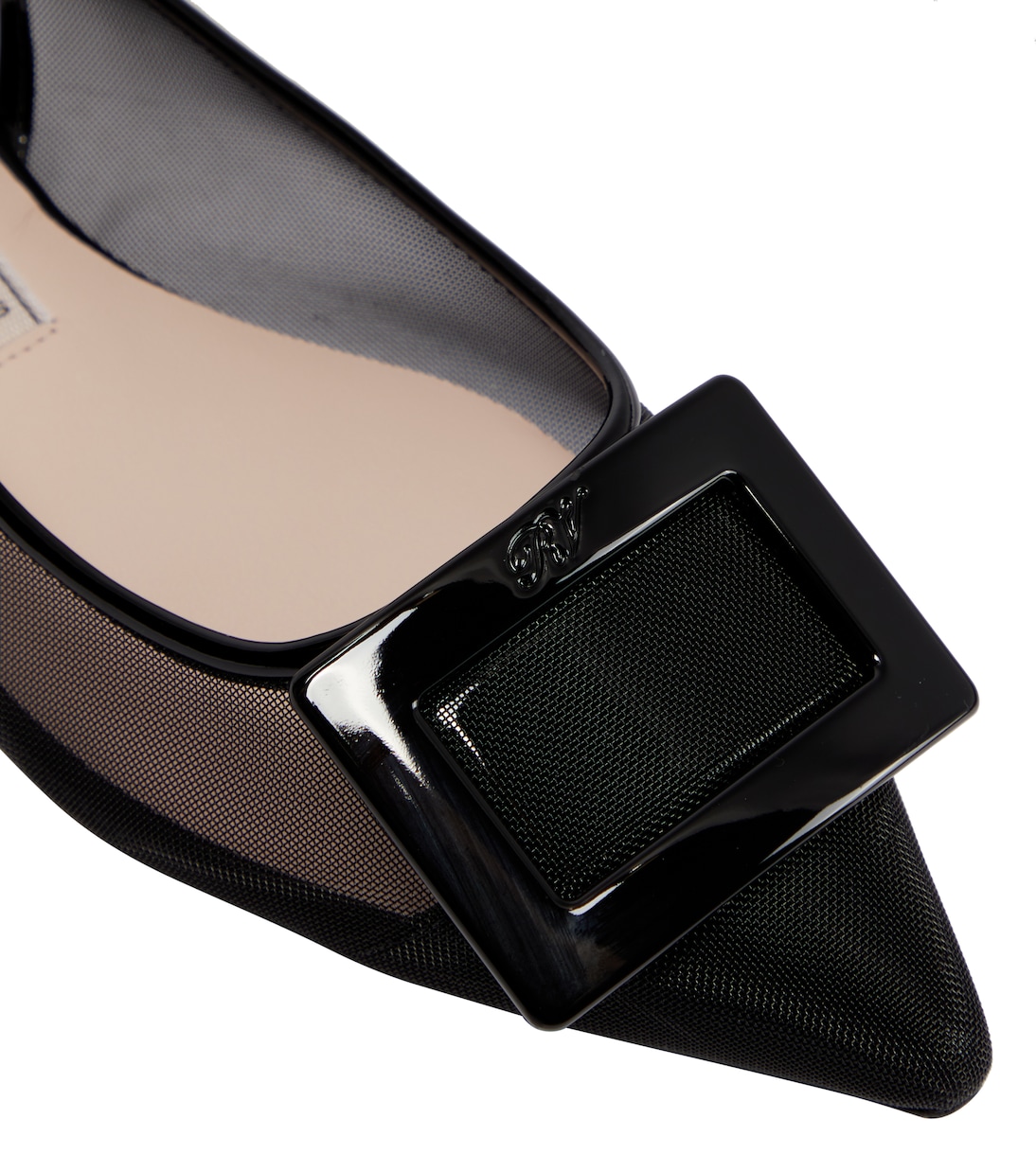 Gommettine mesh slingback flats | Roger Vivier