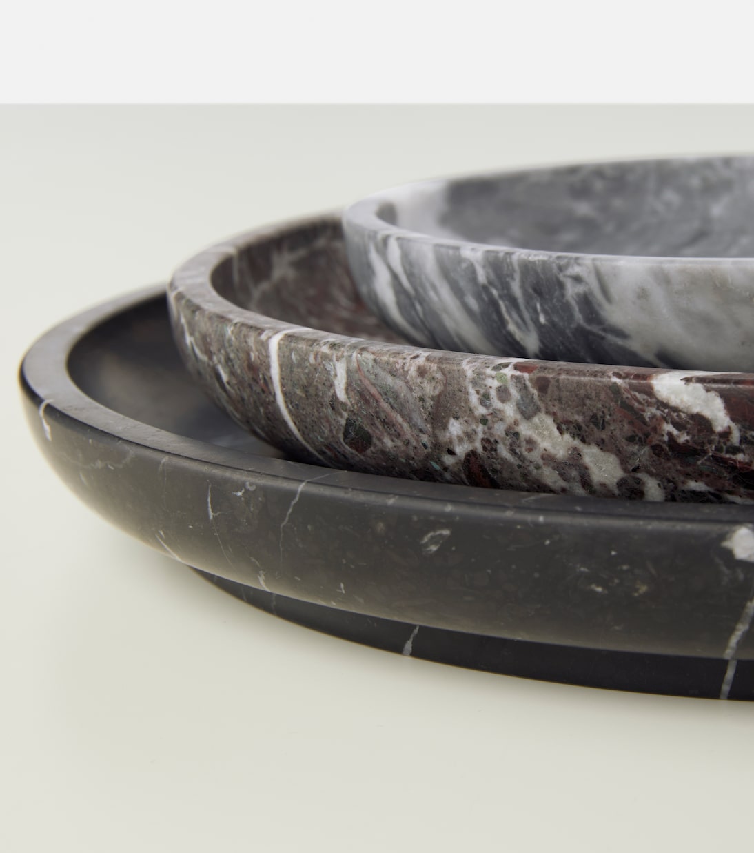 x Sunnei set of 3 marble plates | Bloc Studios