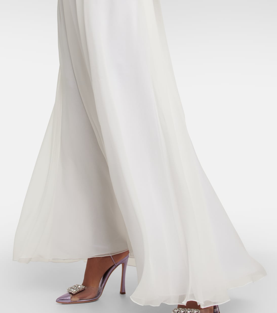 Off-the-shoulder silk gown | Giambattista Valli