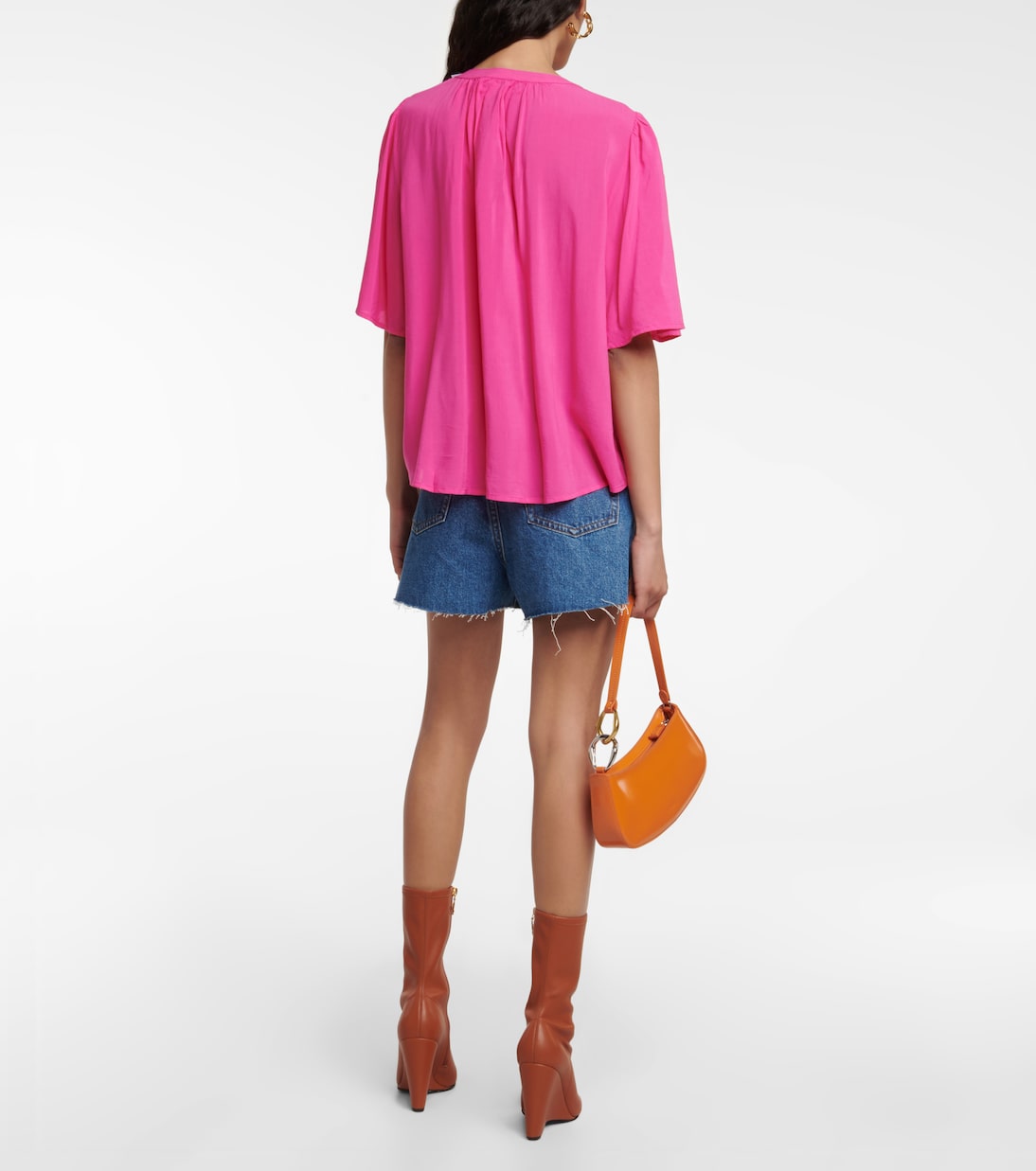 Top Avary in challis | Velvet