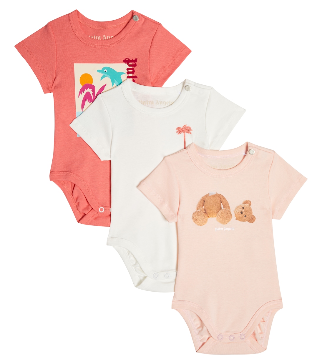 Baby - Set di tre body in cotone | Palm Angels Kids