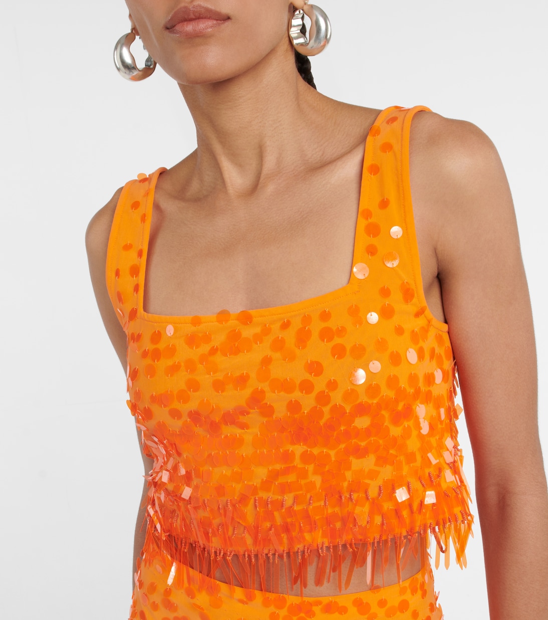 Sequined crop top | Staud