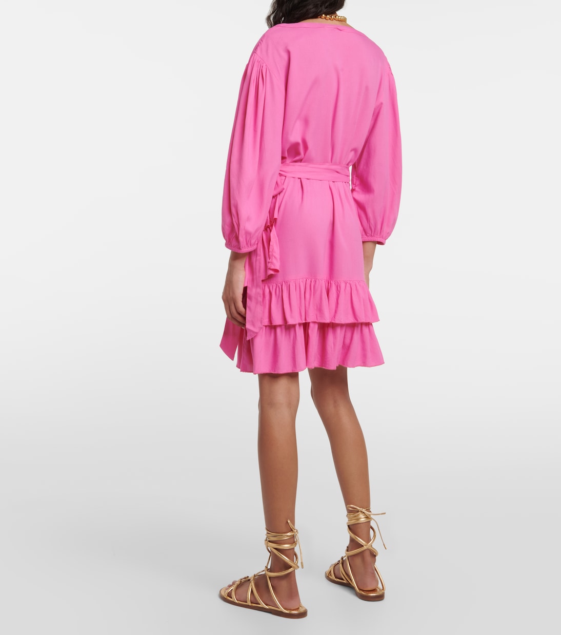 Tabitha cotton wrap minidress | Melissa Odabash