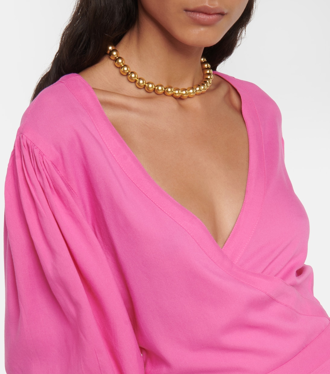 Tabitha cotton wrap minidress | Melissa Odabash