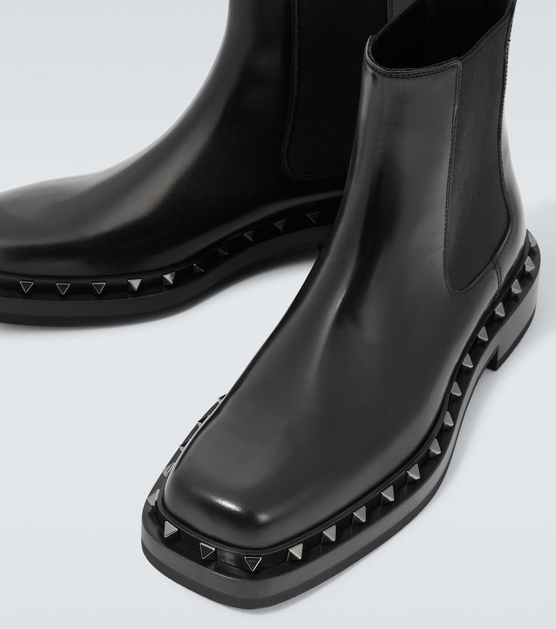 Chelsea Boots M-Way Rockstud aus Leder | Valentino Garavani