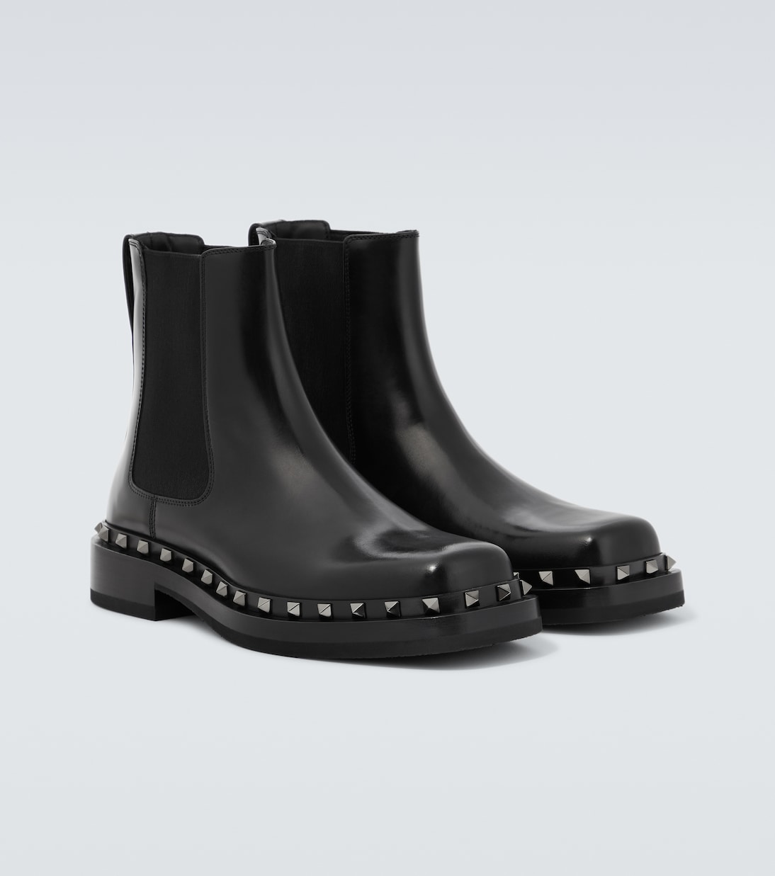 Chelsea Boots M-Way Rockstud aus Leder | Valentino Garavani