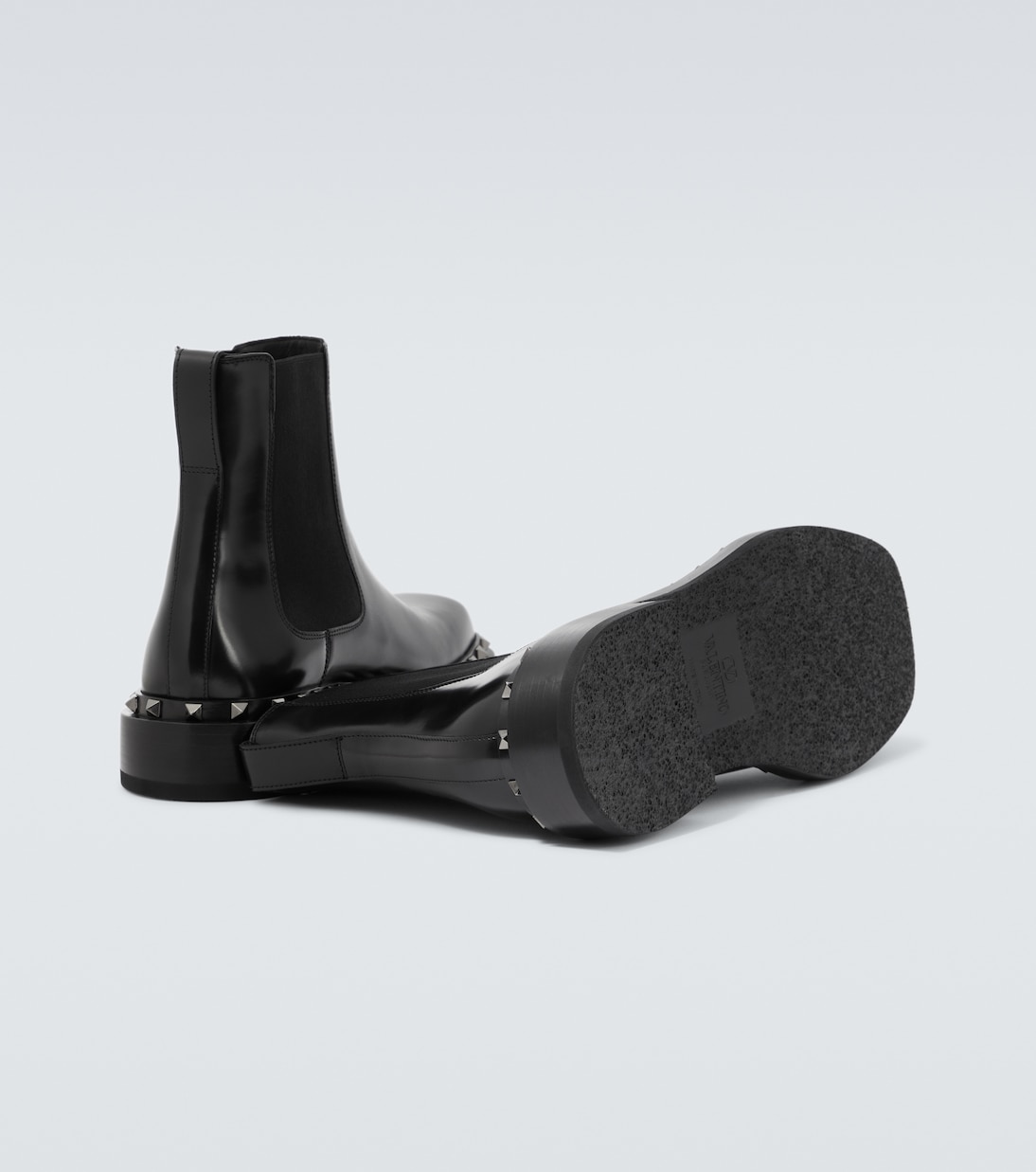 Chelsea Boots M-Way Rockstud aus Leder | Valentino Garavani