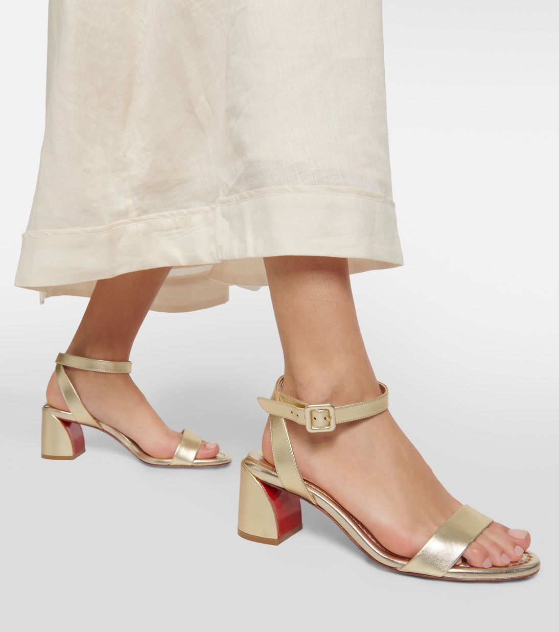 Sandali Miss Sabina 55 metallizzati | Christian Louboutin