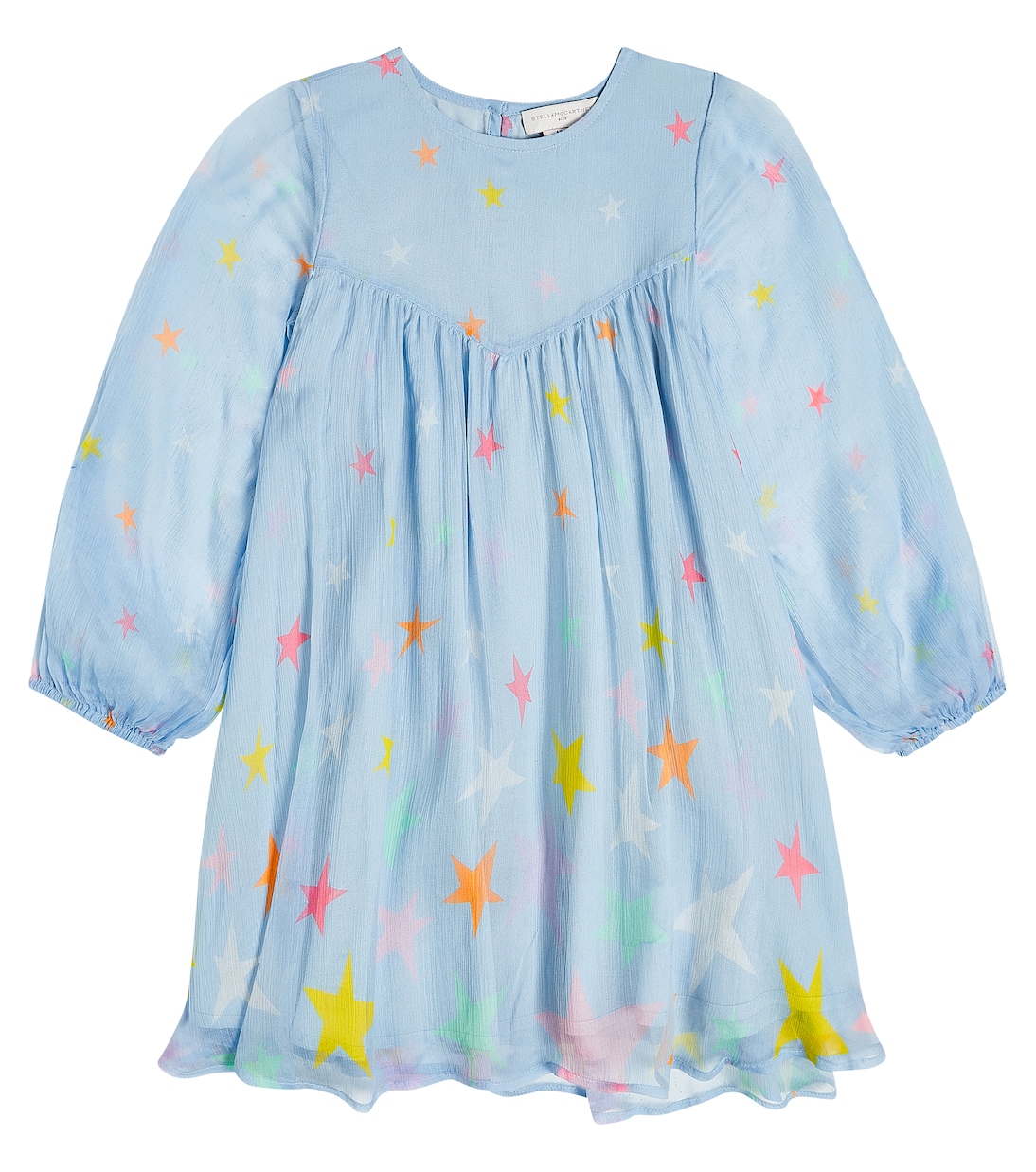 Abito in chiffon di seta con stampa | Stella McCartney Kids