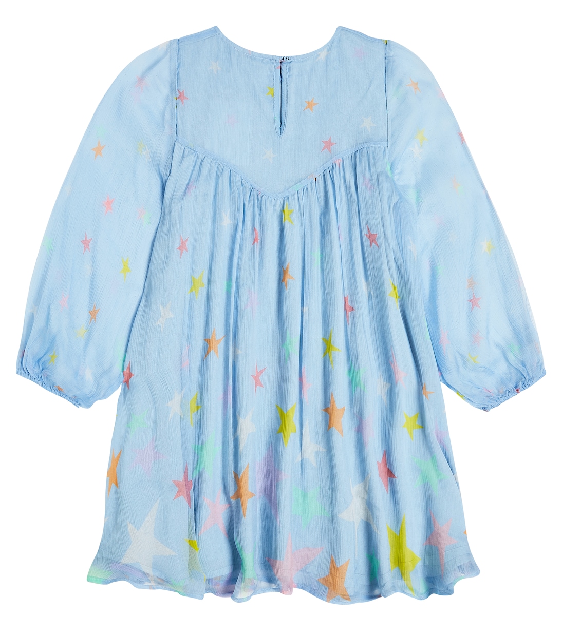 Abito in chiffon di seta con stampa | Stella McCartney Kids