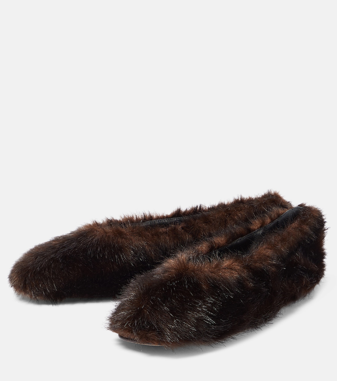 Faux-fur ballet flats | Magda Butrym