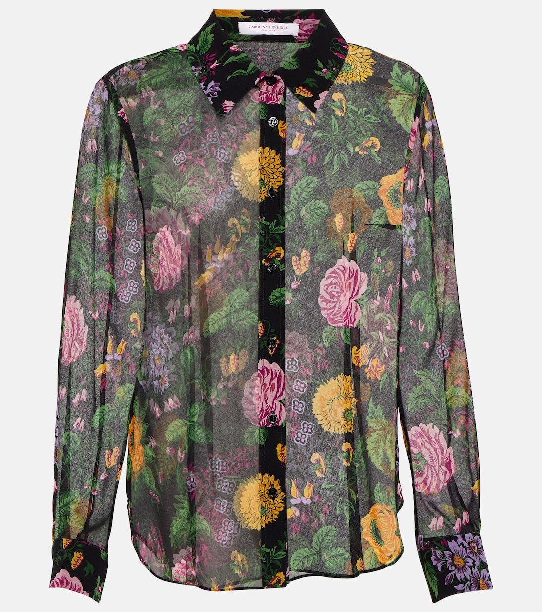 Blouse à fleurs | Carolina Herrera
