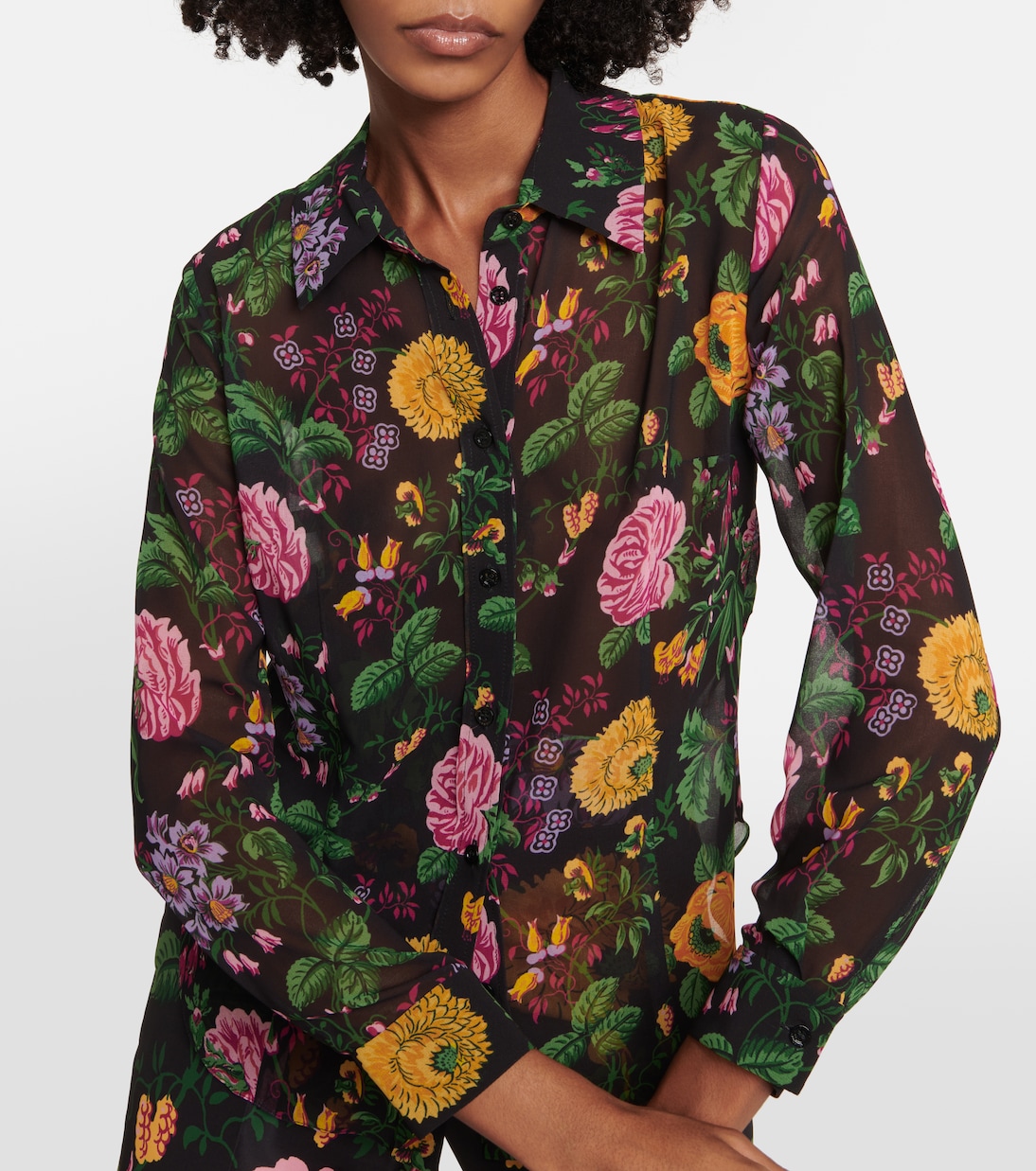 Blouse à fleurs | Carolina Herrera