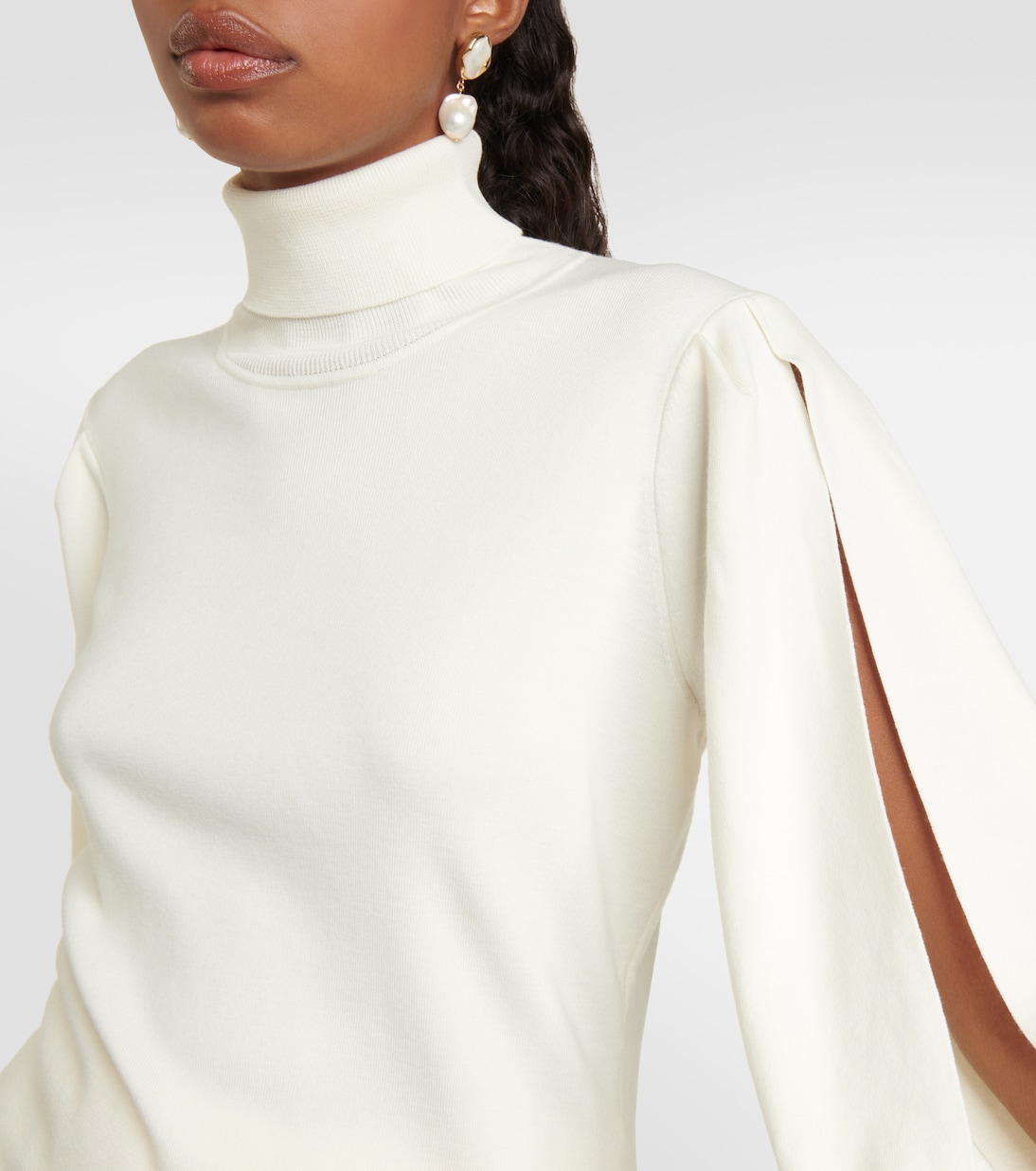 Jersey de cuello alto de mezcla de lana | Chloé