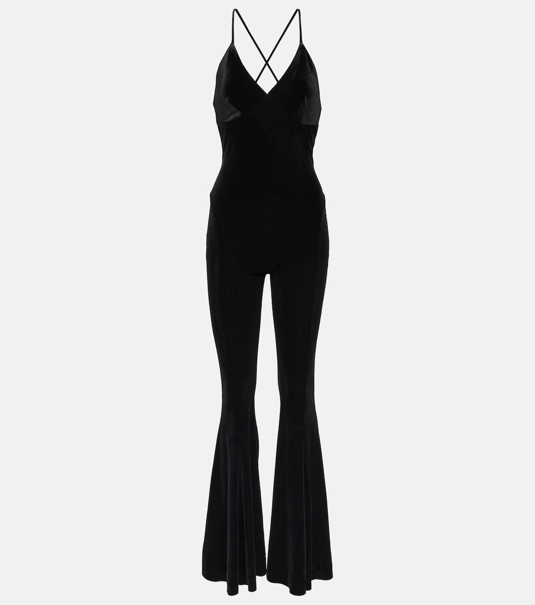 Norma kamali velvet jumpsuit shop