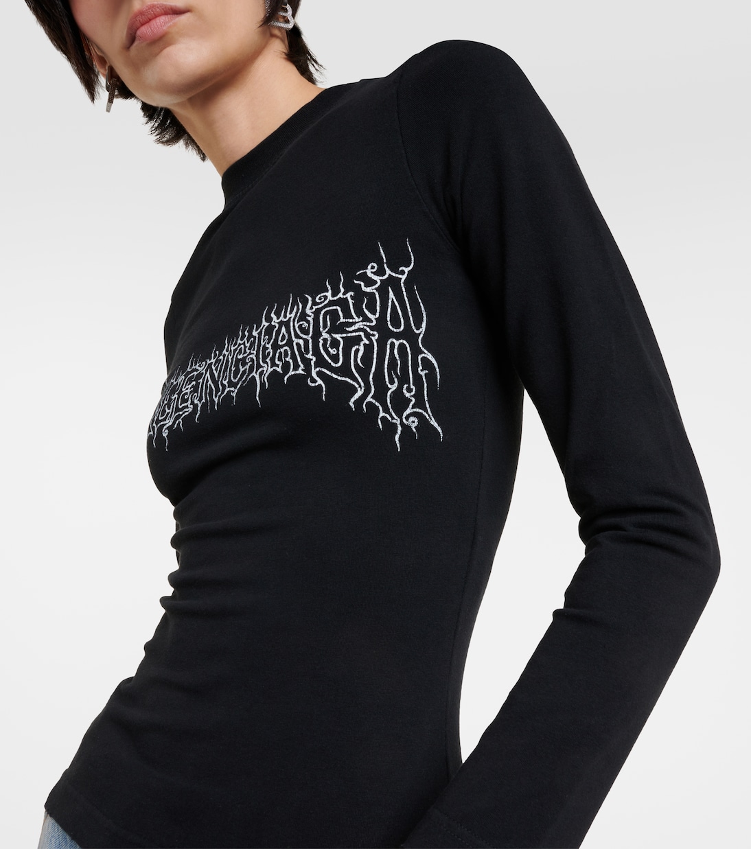 Camiseta dej ersey de mezcla de algodón | Balenciaga
