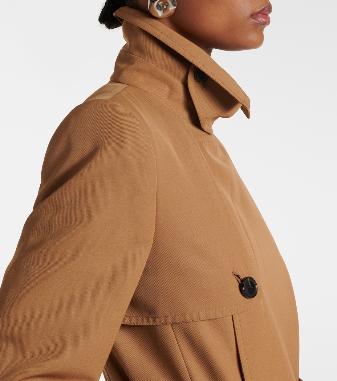 Trench in gabardine di misto lana | Dries Van Noten