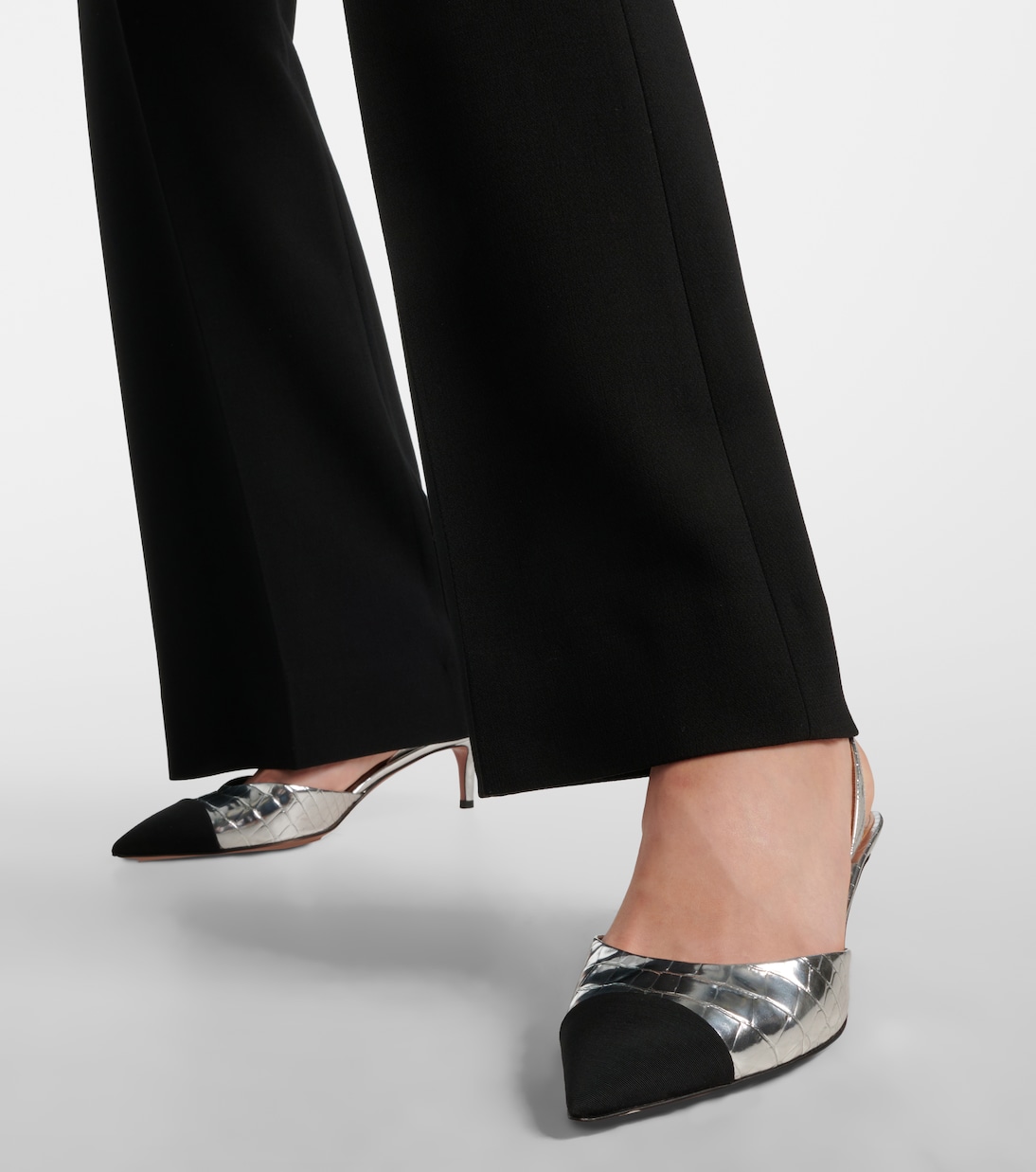 Pumps slingback Milanese in pelle | Aquazzura