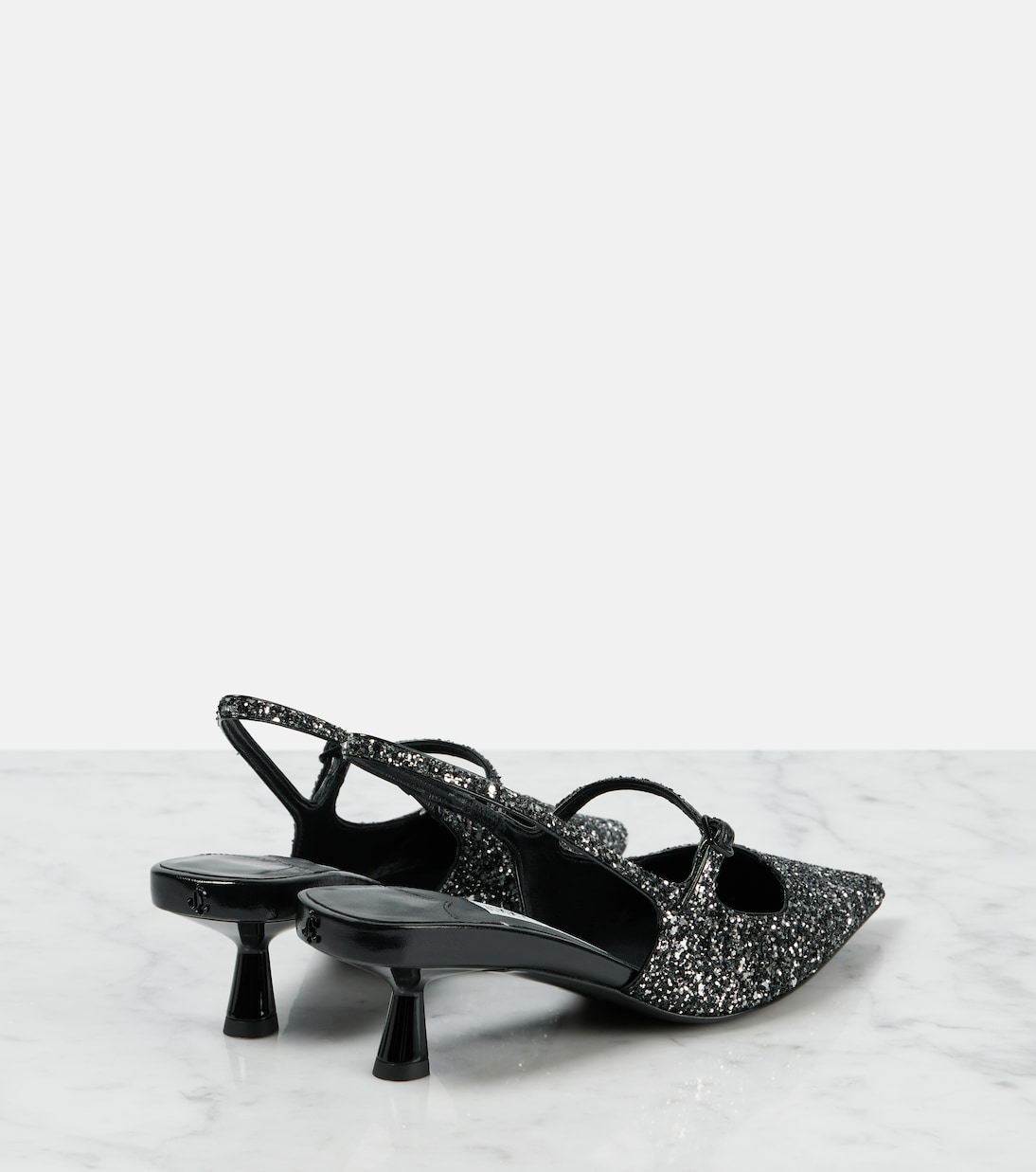 Pumps slingback Didi 45 con glitter | Jimmy Choo