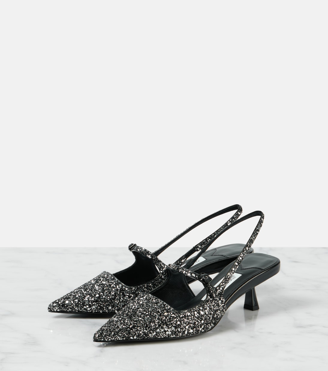 Pumps slingback Didi 45 con glitter | Jimmy Choo