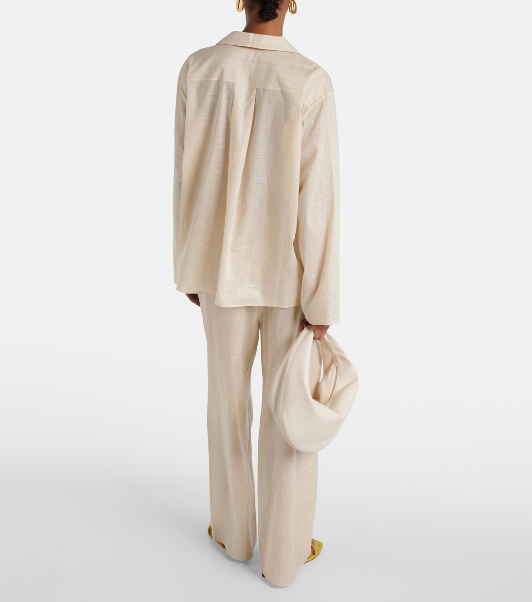 Camicia Monogram in misto cotone | Toteme