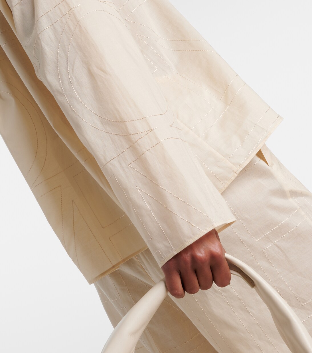 Camicia Monogram in misto cotone | Toteme