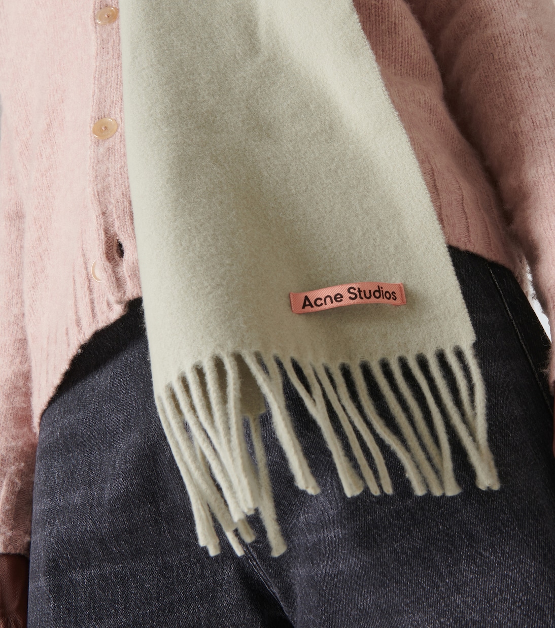 Sciarpa in lana con frange | Acne Studios