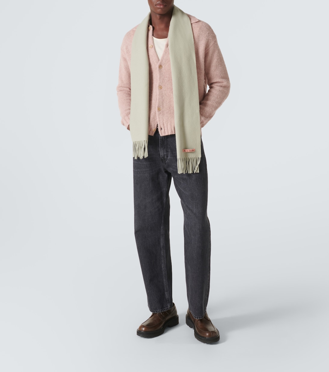 Sciarpa in lana con frange | Acne Studios