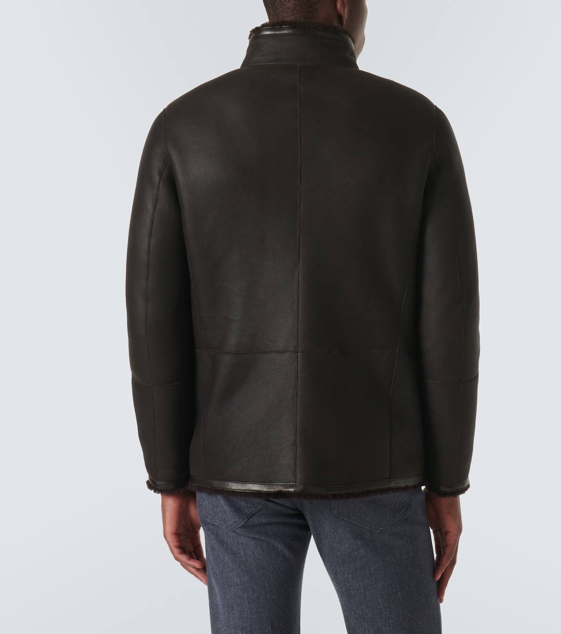 Lederjacke mit Shearling | Loro Piana