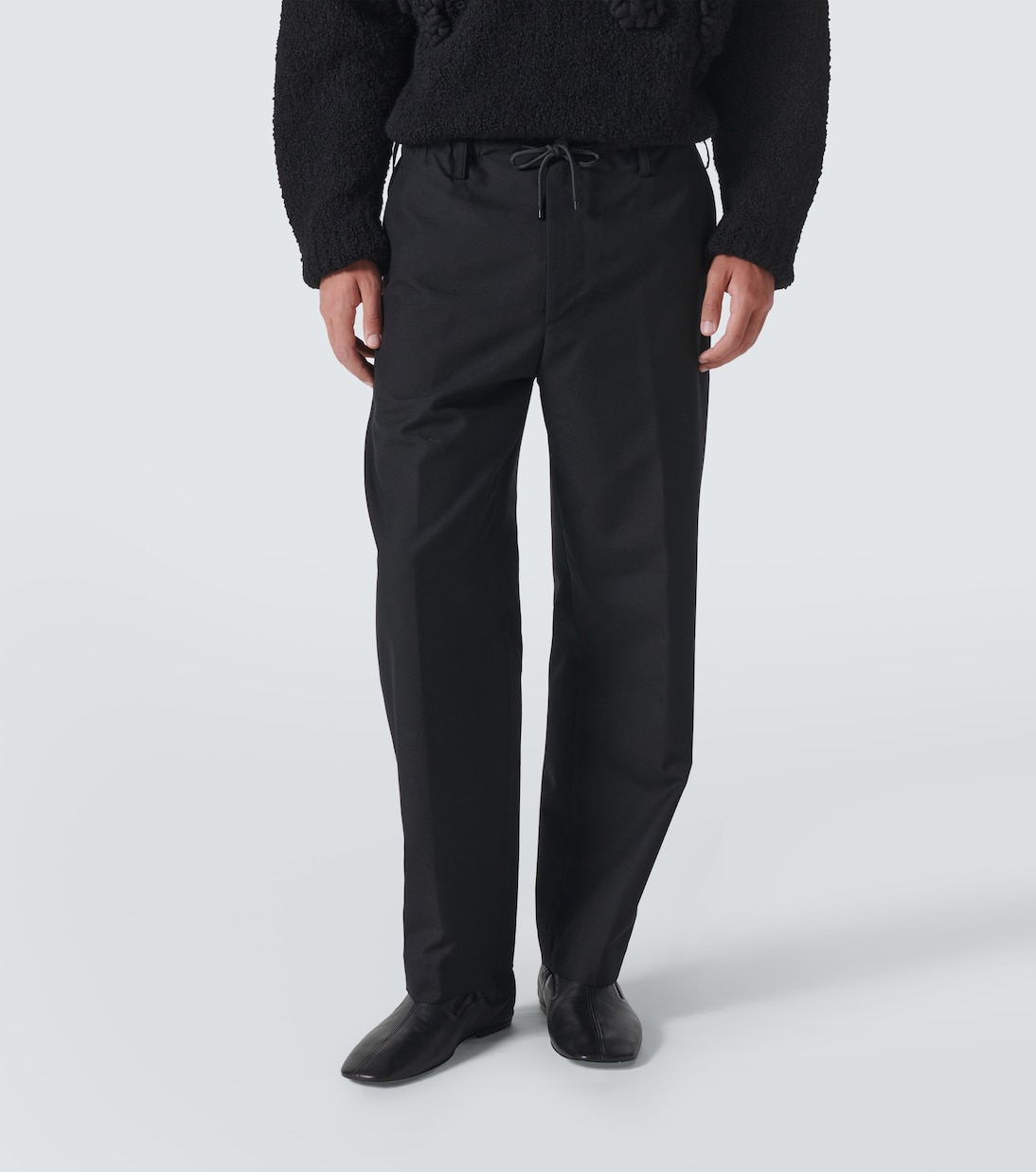 Gerade Mid-Rise-Hose aus Wolle | Dries Van Noten