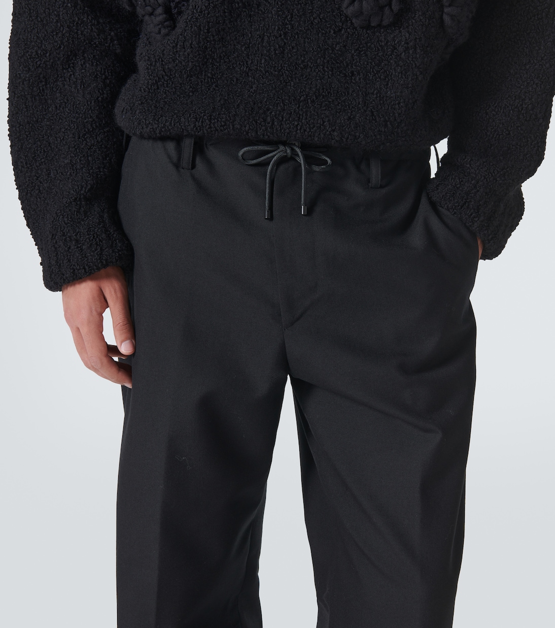 Gerade Mid-Rise-Hose aus Wolle | Dries Van Noten