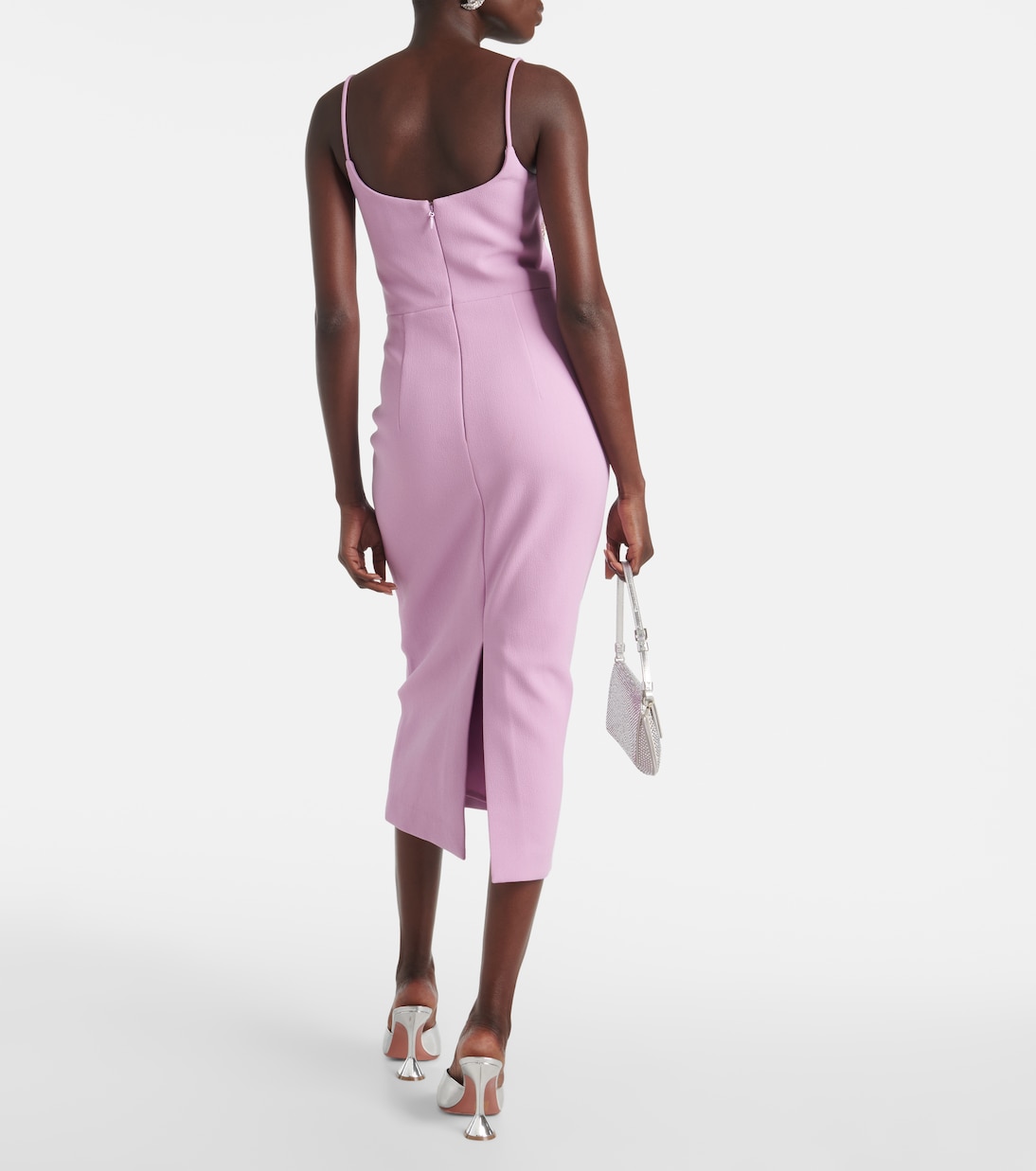 Verziertes Midikleid Chantara aus Crêpe | Rebecca Vallance