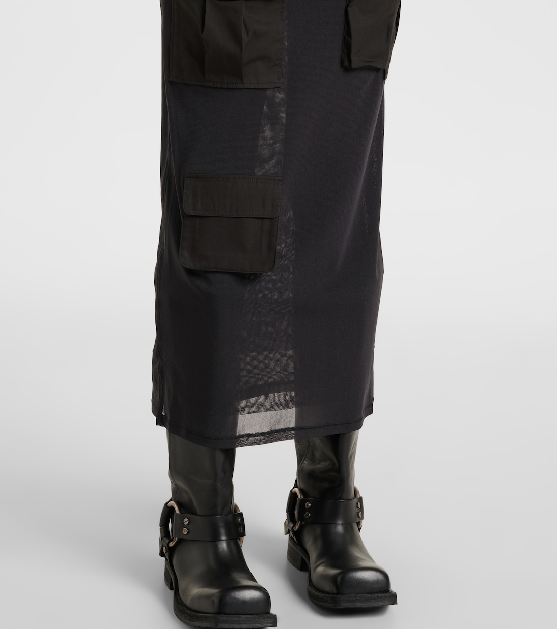 Falda midi cargo de malla | Acne Studios