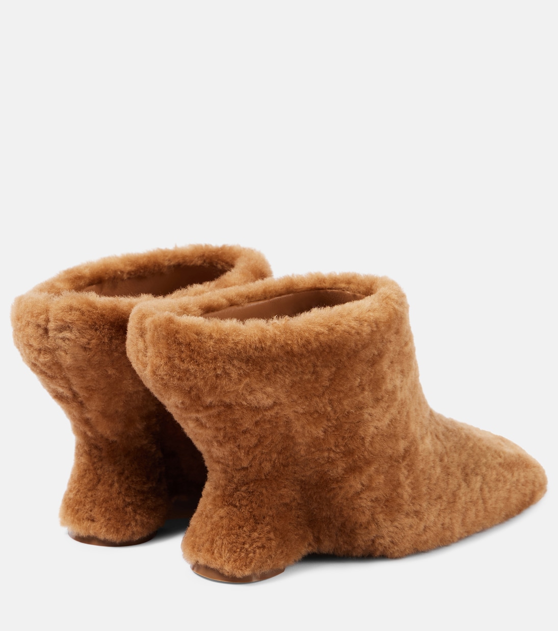 Mules in shearling con zeppa | Dries Van Noten
