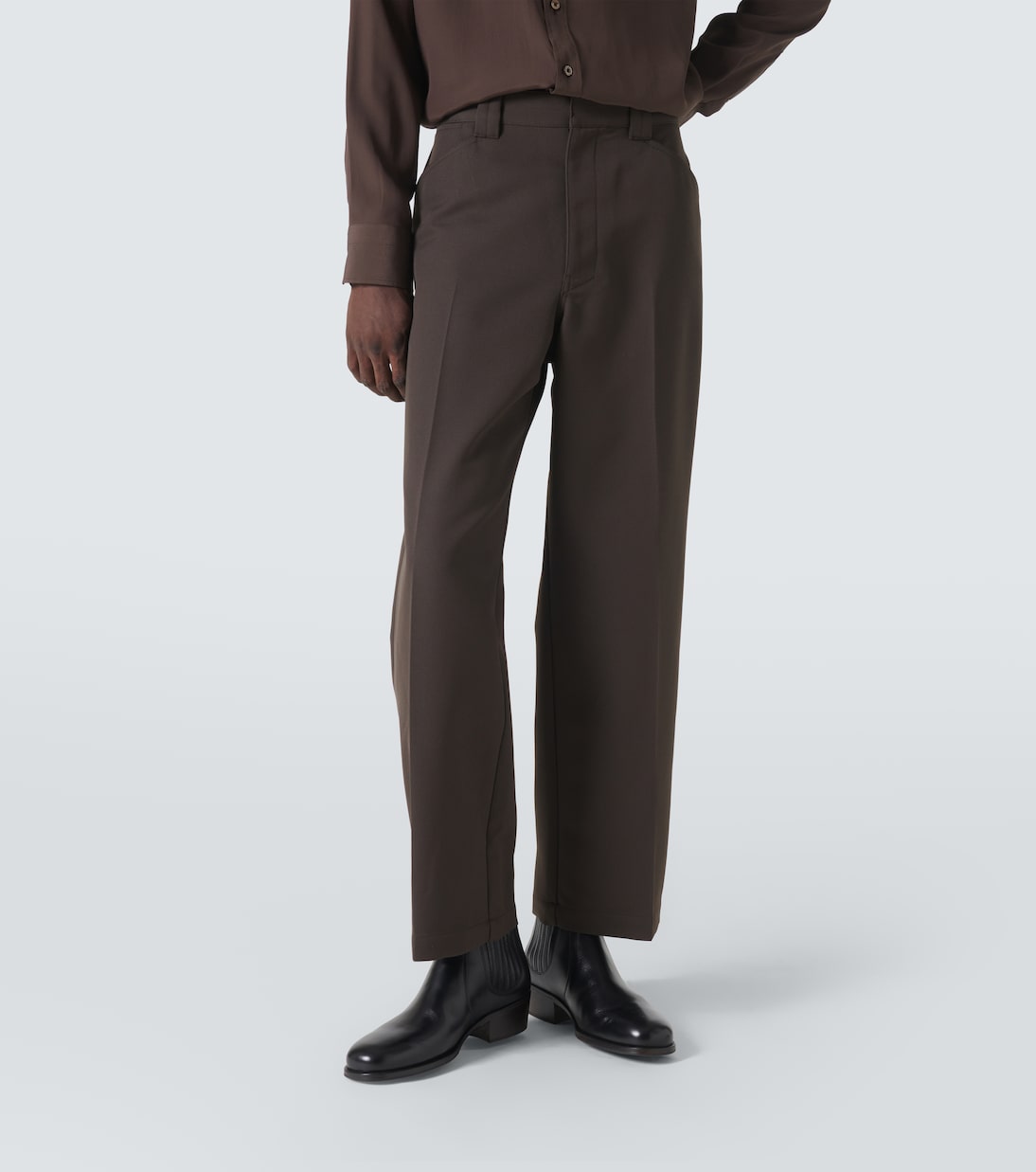 Pantaloni regular in gabardine | Lemaire