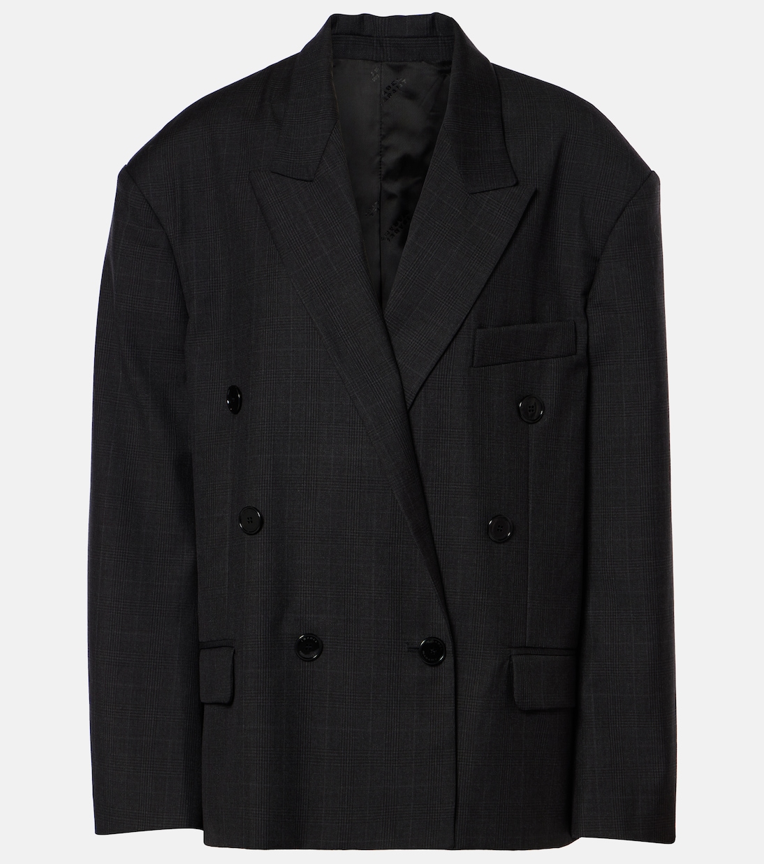 Klero checked double-breasted wool-blend blazer | Isabel Marant